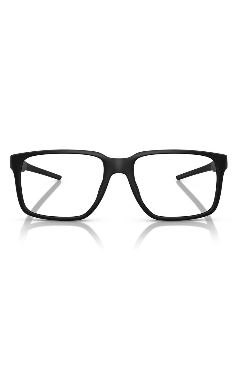 Scuderia Ferrari 54mm Square Optical Glasses, Main, color, Matte Black