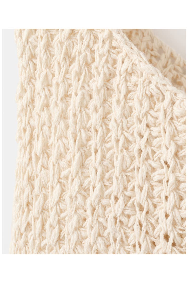 Open Stitch Cotton Tank, Alternate, color, SAND