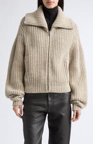 Lemaire Zipped Alpaca & Yak Hair Cardigan