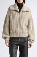 Lemaire Zipped Alpaca & Yak Hair Cardigan