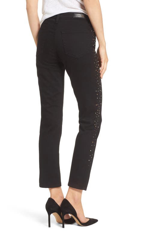 Ag Isabelle High Waist Ankle Slim Straight Leg Jeans In Black