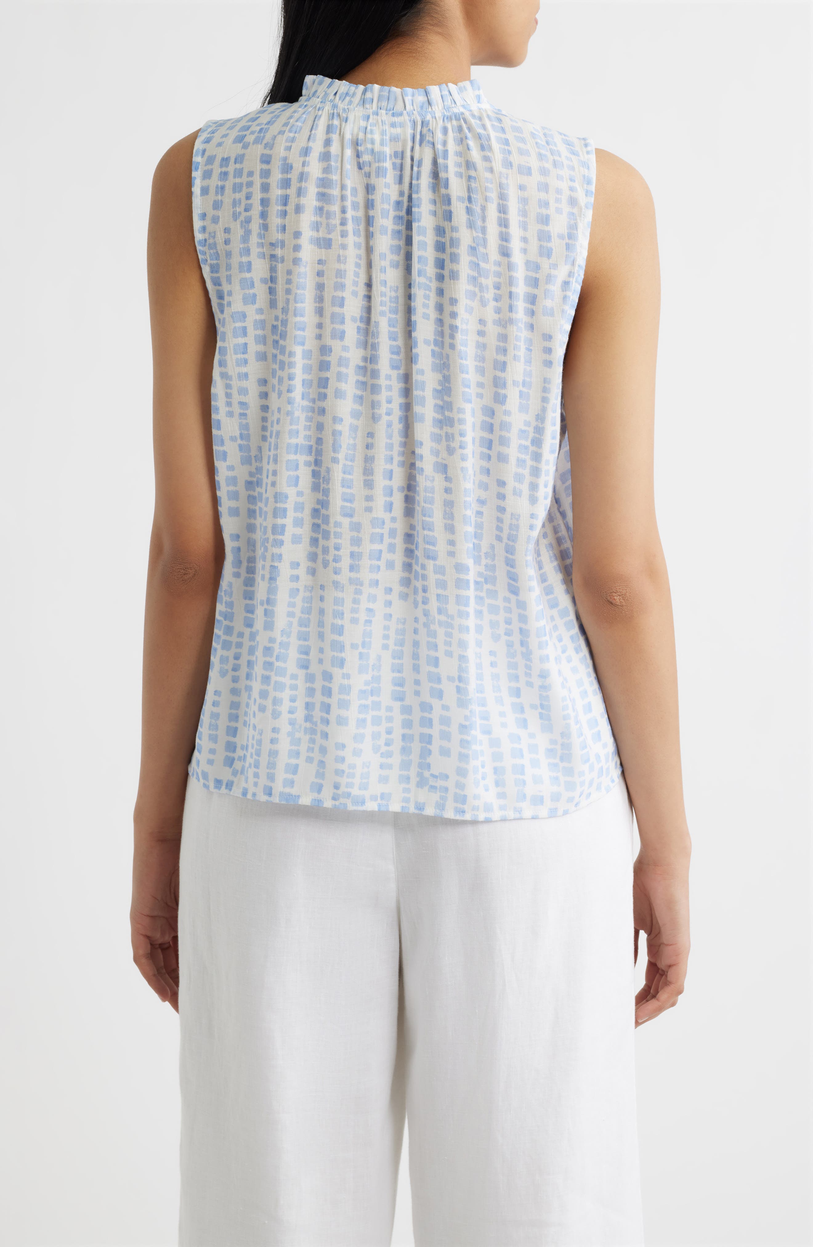 Block Print Sleeveless Shirt - image 2