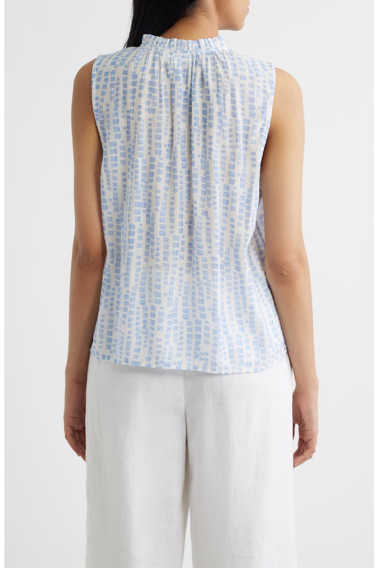 Block Print Sleeveless Shirt, Alternate, color, SALTWATER BLOCKS