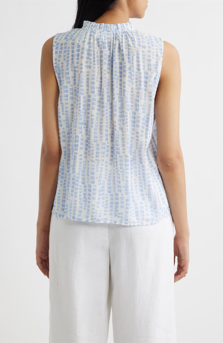 Cloth & Stone Block Print Sleeveless Shirt, Alternate, color, Saltwater Blocks