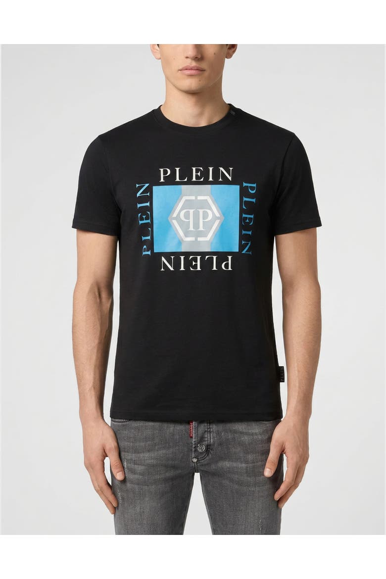 Jersey T-Shirt Plein Pp Men, Main, color, black