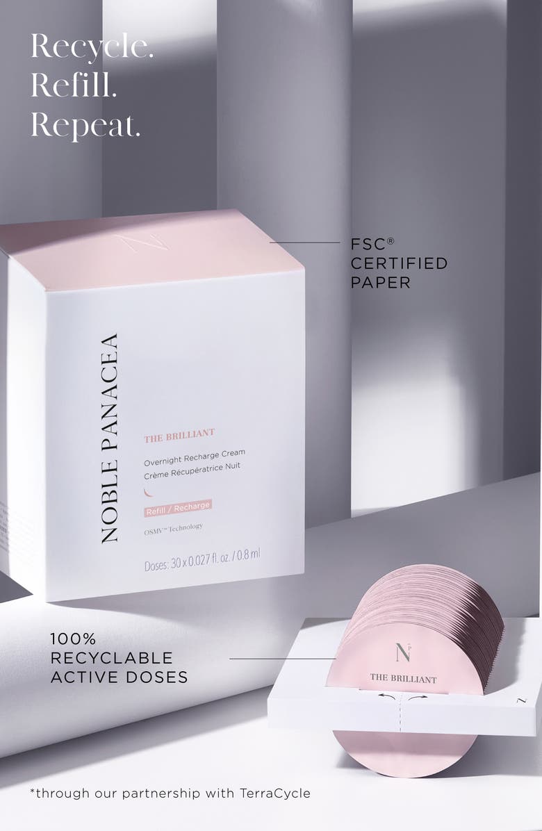 Noble Panacea The Brilliant Overnight Recharge Cream Refill, Alternate, color, White
