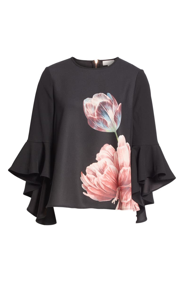 Ted Baker London Suuzan Tranquility Waterfall Top, Alternate, color, 