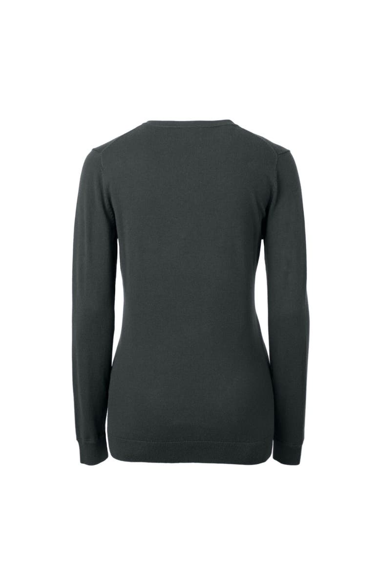 Cutter & Buck Women's Cutter & Buck  Charcoal Tampa Bay Buccaneers Helmet Logo Lakemont Tri-Blend V-Neck Pullover Sweater, Alternate, color, 