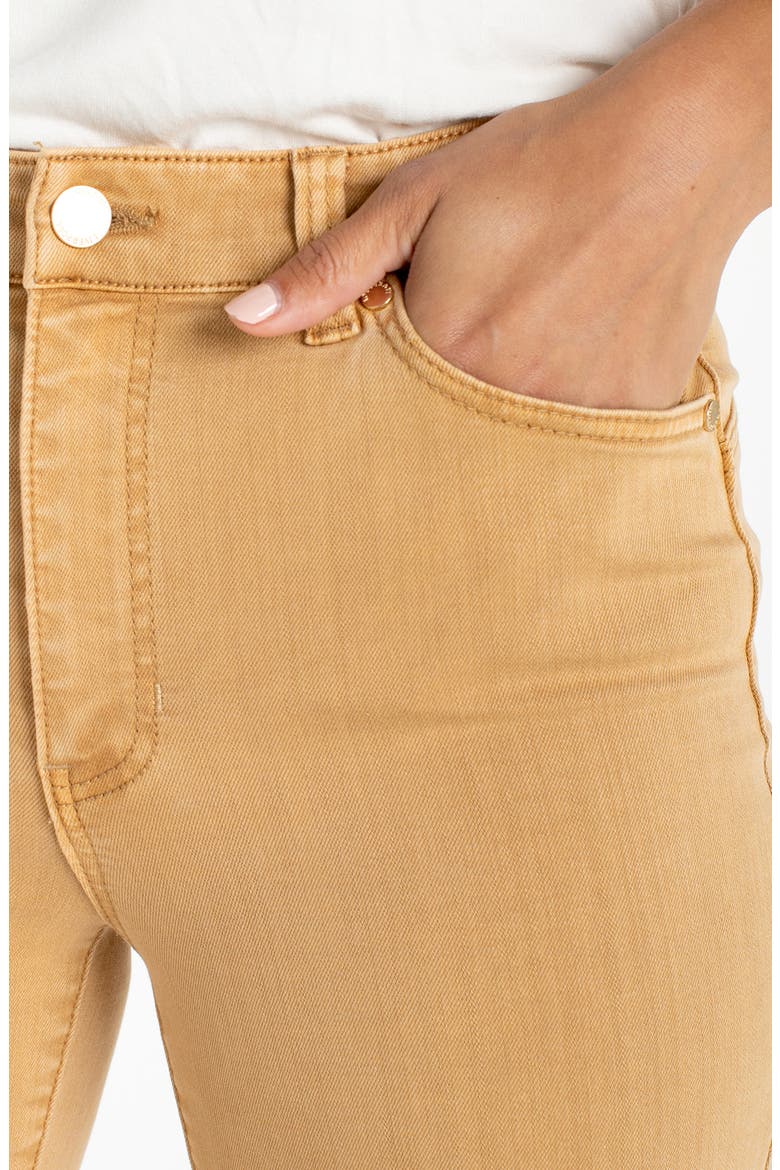 Hannah Crop Flare Jeans, Alternate, color, STRAW