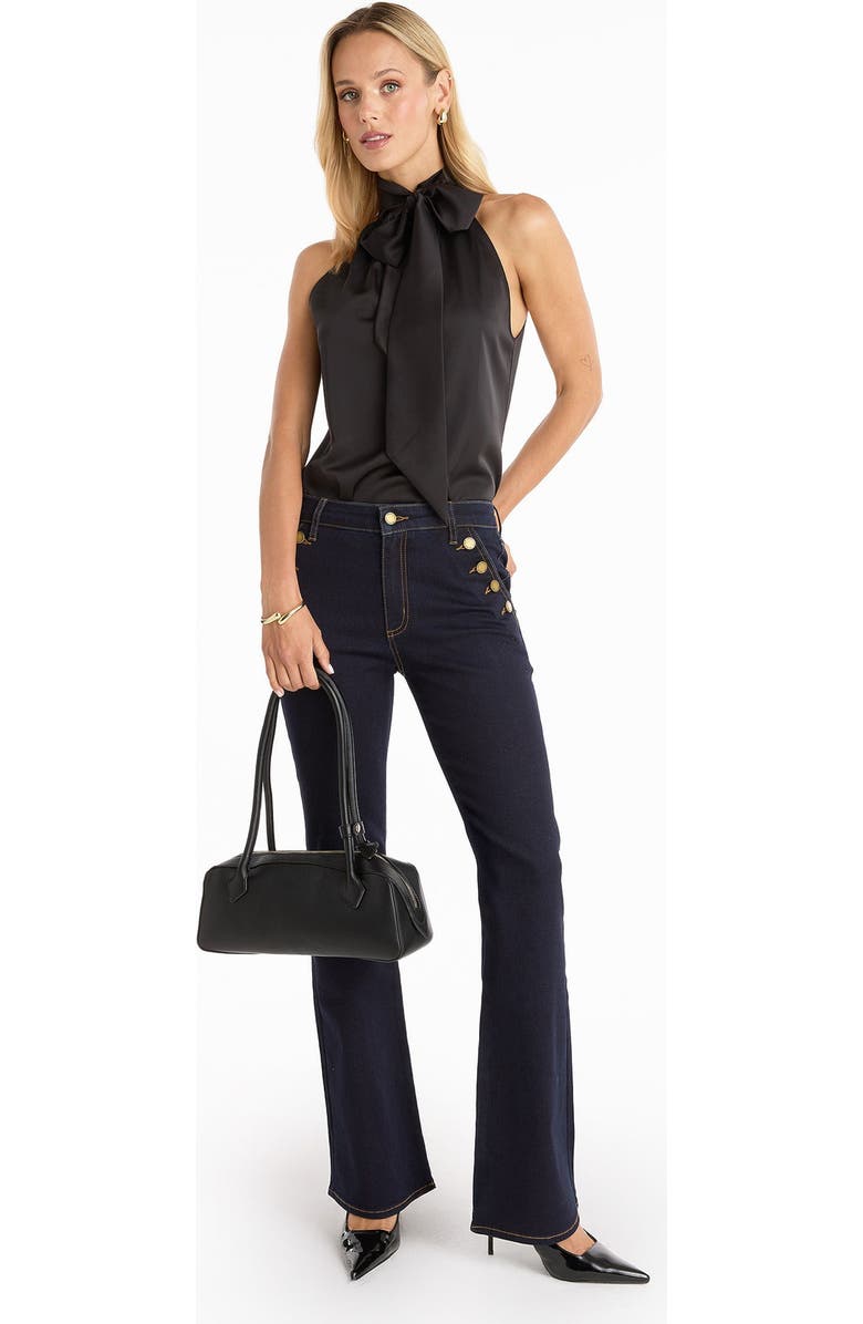 The Noli Shop Reese Leather Bag, Alternate, color, Black