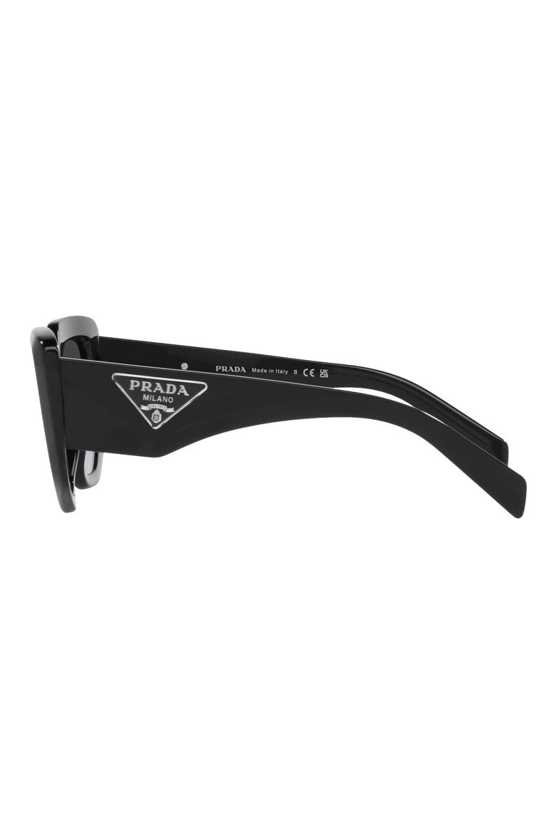 50mm Rectangular Sunglasses, Alternate, color, BLACK