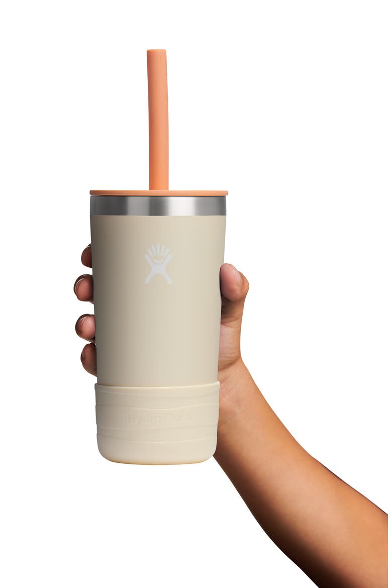 Kids' 12-Ounce Tumbler with Straw Lid, Alternate, color, COCONUT