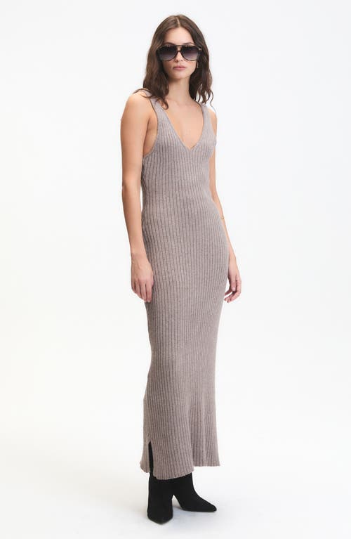 Deluc Randy Knit Body Con Maxi Dress In Brown