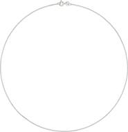 A&M Sterling Silver Box Chain Necklace