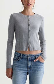 AG Edden Cotton Pointelle Cardigan