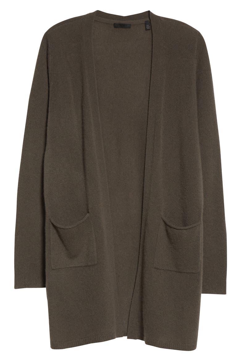 Cashmere Open Cardigan, Alternate, color, CHESTNUT