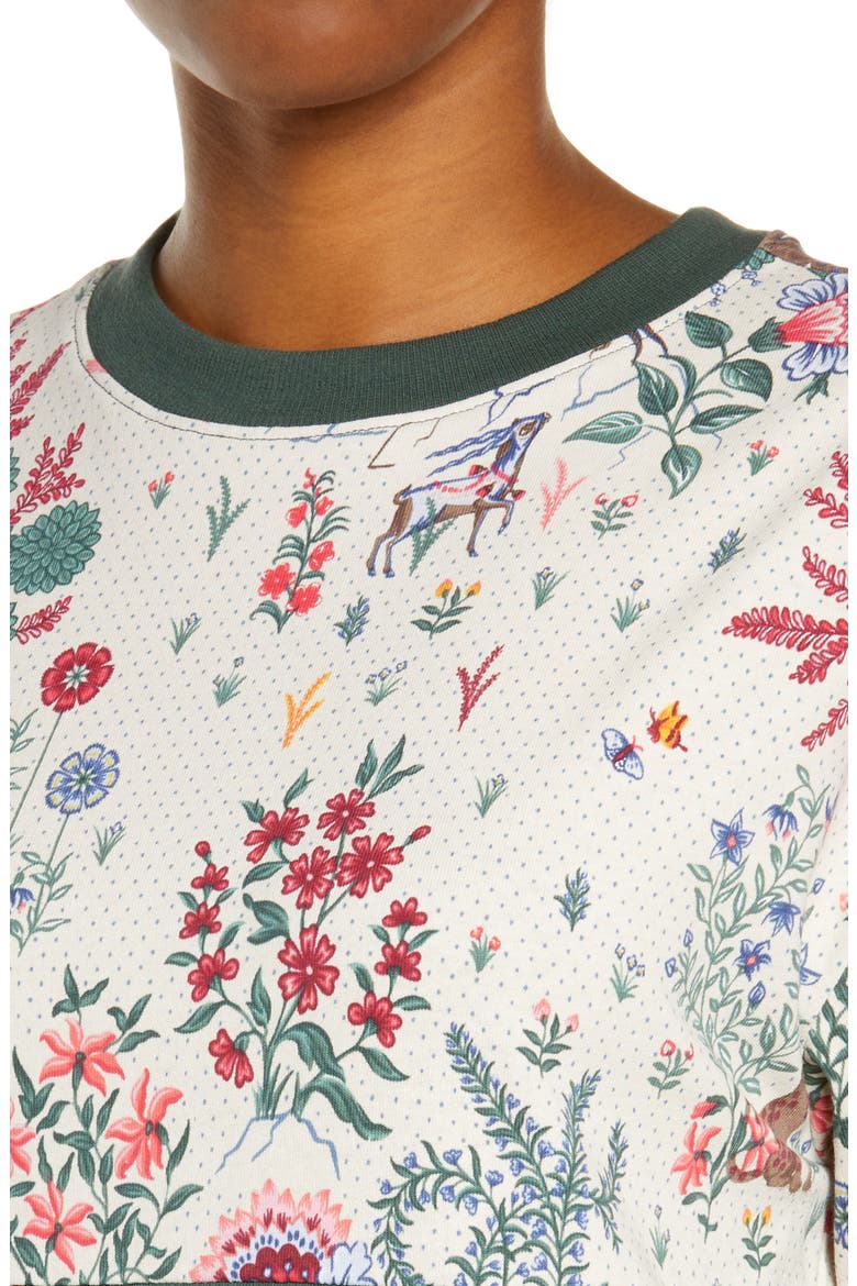 x Liberty Allover Print T-Shirt, Alternate, color, GREEN GABLES