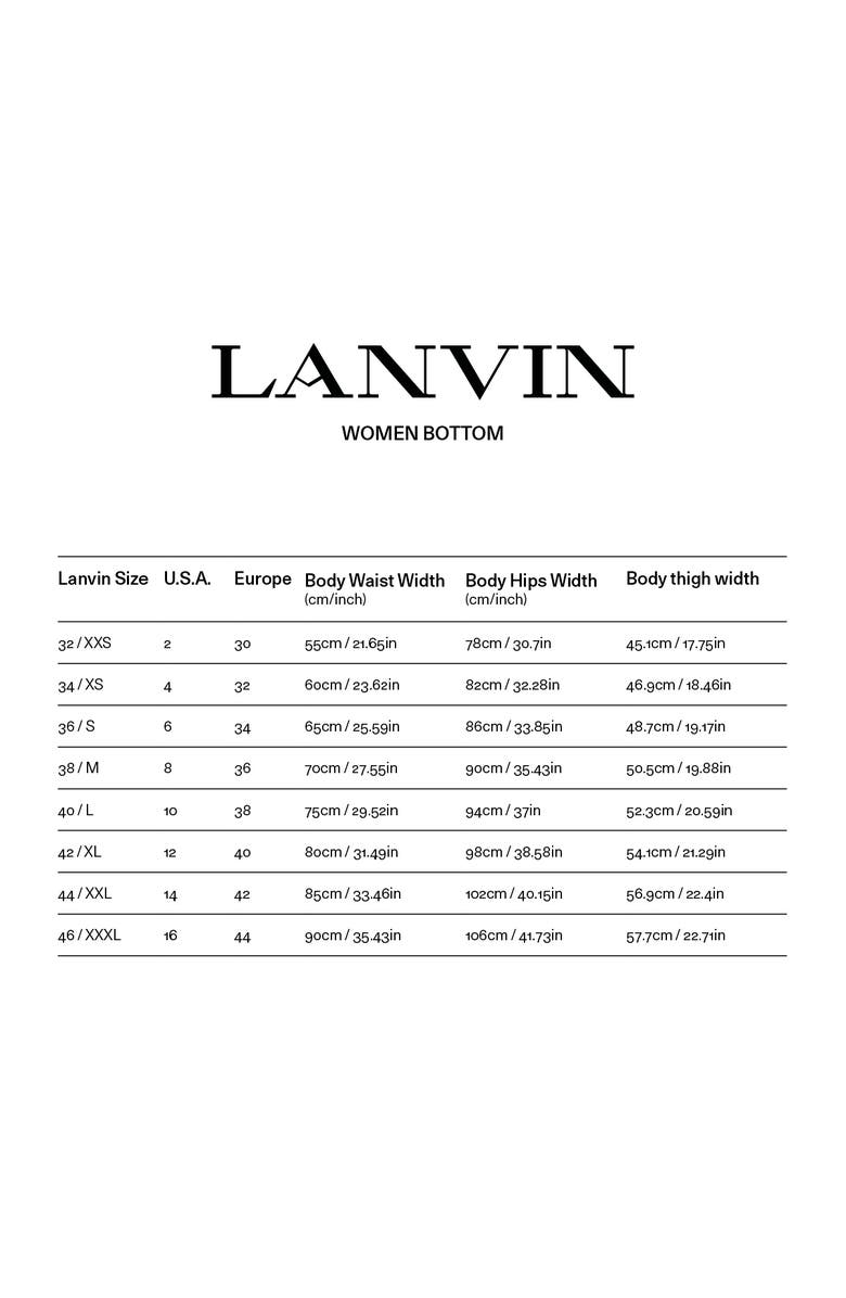 Lanvin Red Midi Skirt In Viscose, Alternate, color, Red