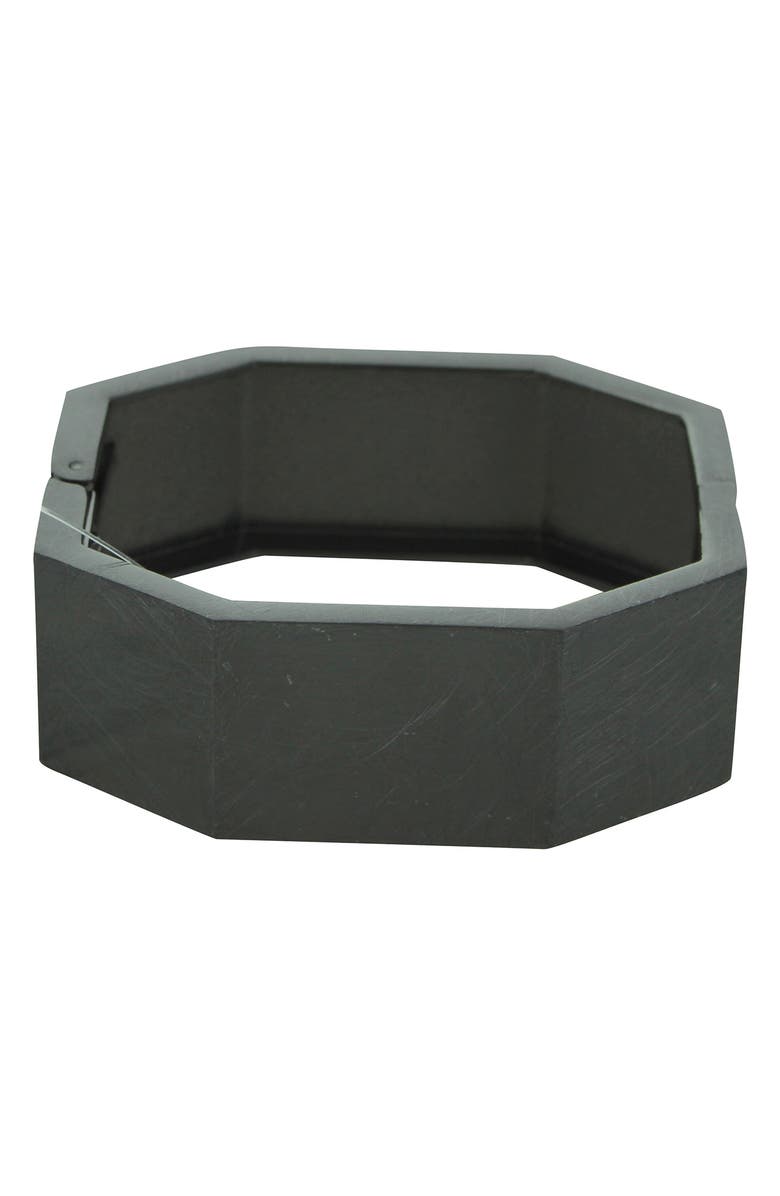 OLIVIA WELLES Hinge Bracelet, Main, color, Gunmetal