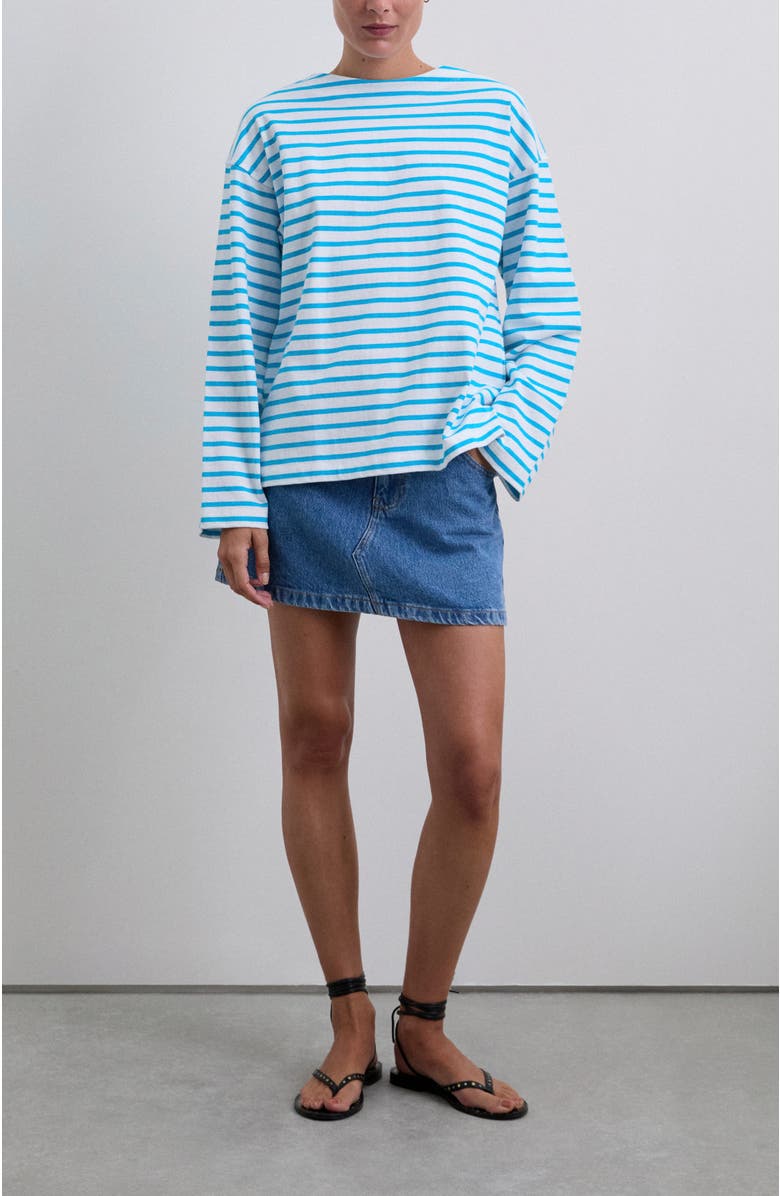 Scalpers Stripes Label Ls Tee, Alternate, color, Turquoisestripes