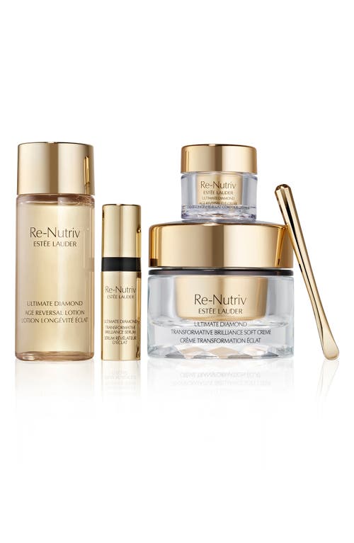 Estée Lauder Re-nutriv Ultimate Diamond Transformative Brilliance Soft Cream Set $515 Value In Transparent
