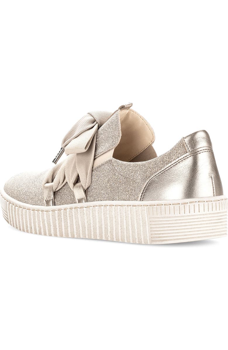 Gabor Bow Knit Sneaker, Alternate, color, Rosato