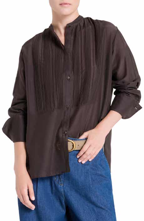 The Night Before Pintuck Button-Up Shirt