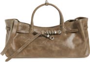 MARGESHERWOOD Grandma Buckle Suede Shoulder Bag