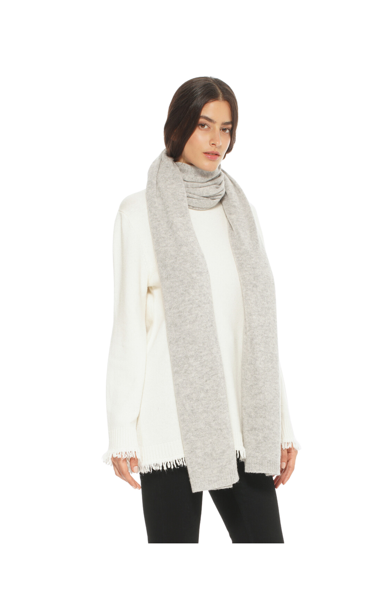 Monticelli Cashmere Pure Cashmere Wrap Scarf, Alternate, color, Light Grey
