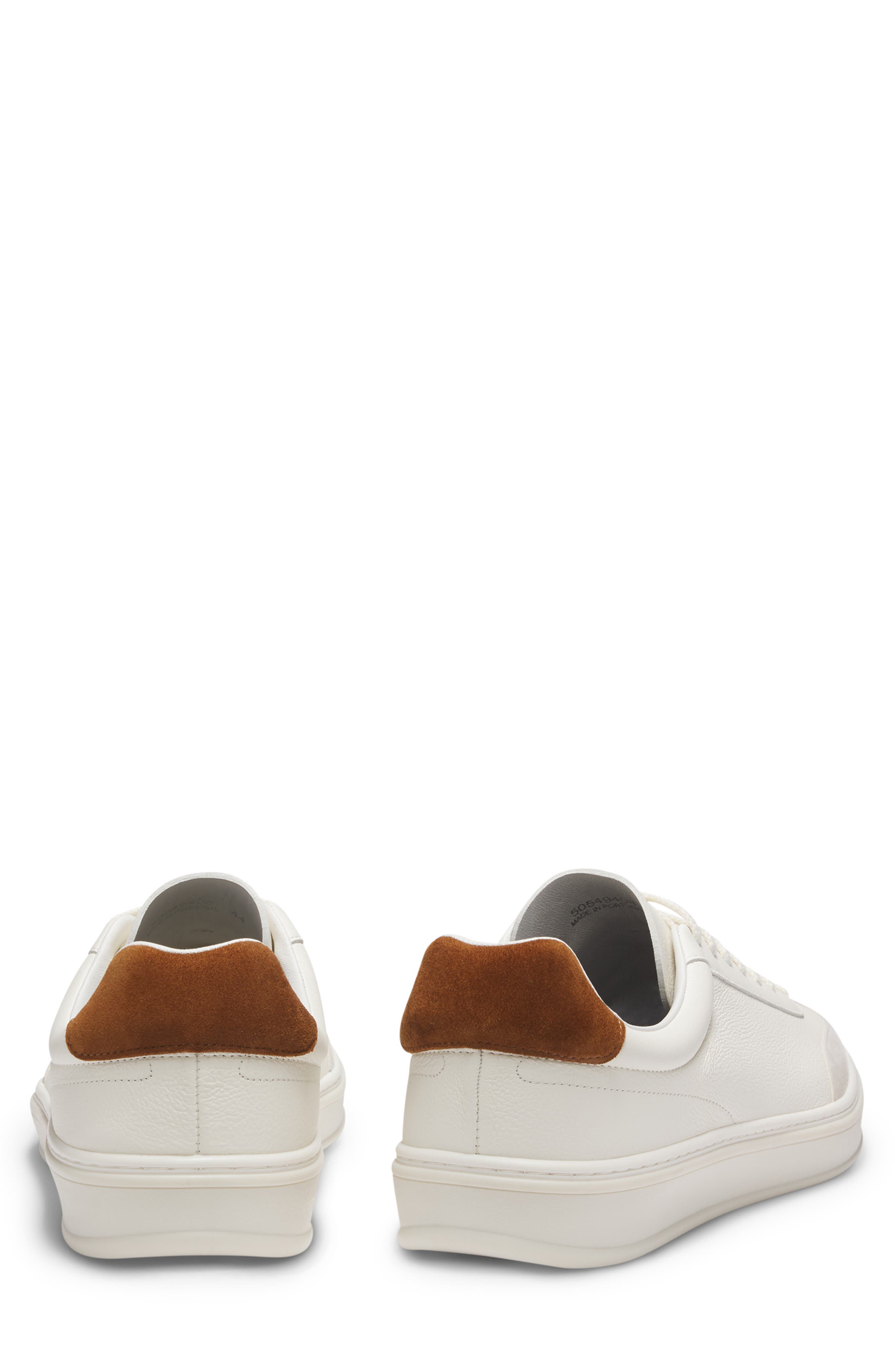 BOSS Zarek Low Top Sneaker, Alternate, color, Open White