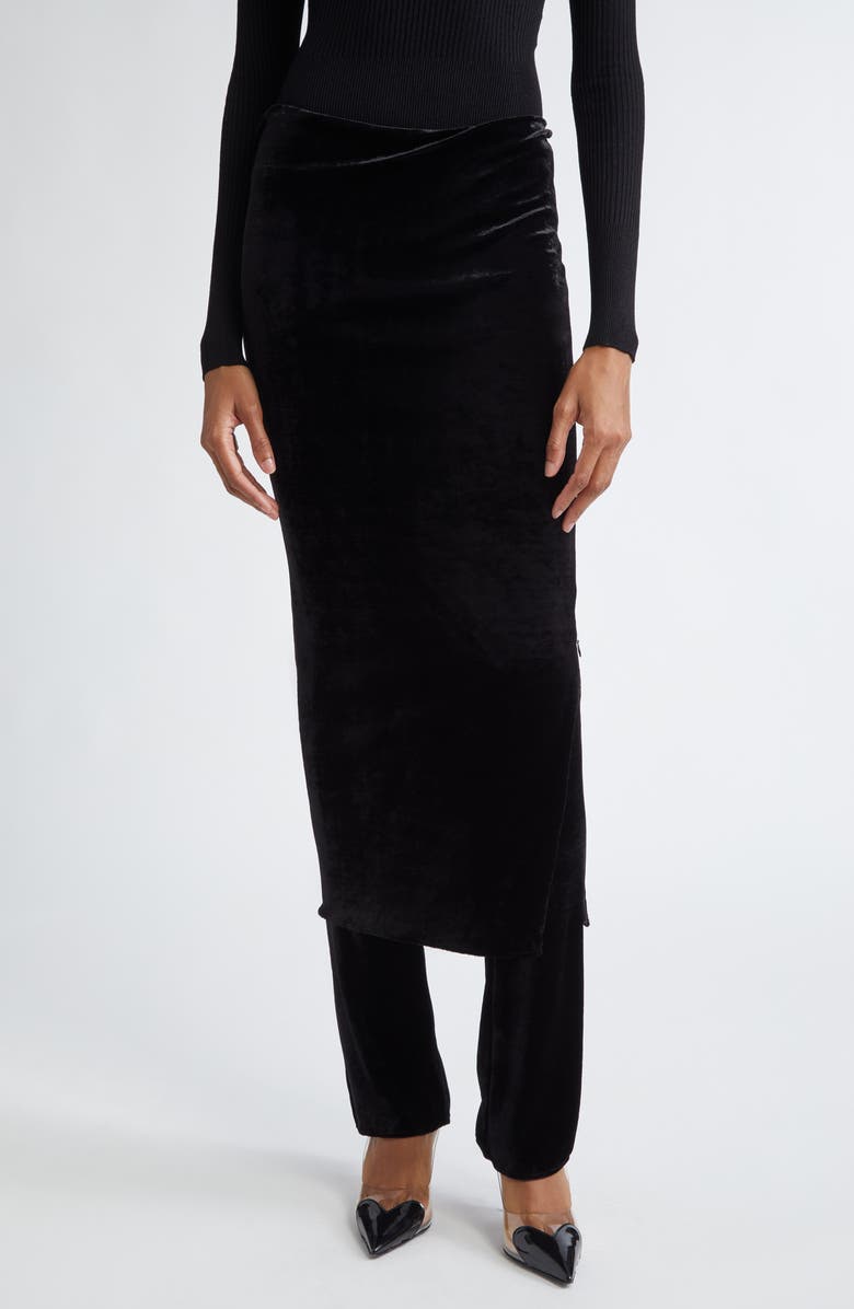 Alaïa Skirt Pants, Main, color, Noir Alaia