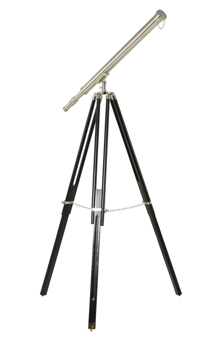 GINGER BIRCH STUDIO Silvertone Metal Telescope, Alternate, color, 