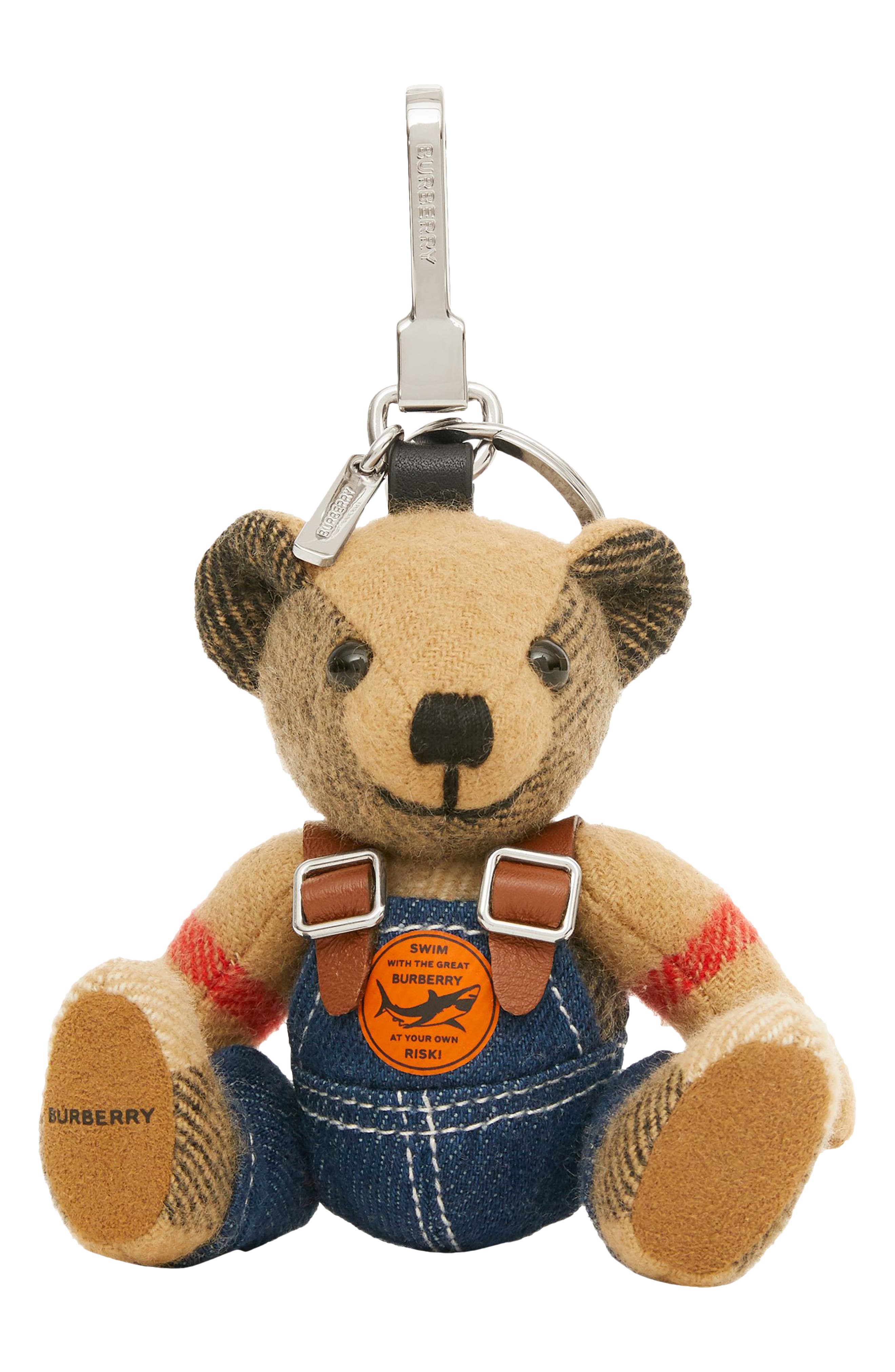 Burberry Thomas Overalls Bag Charm, Main, color, 