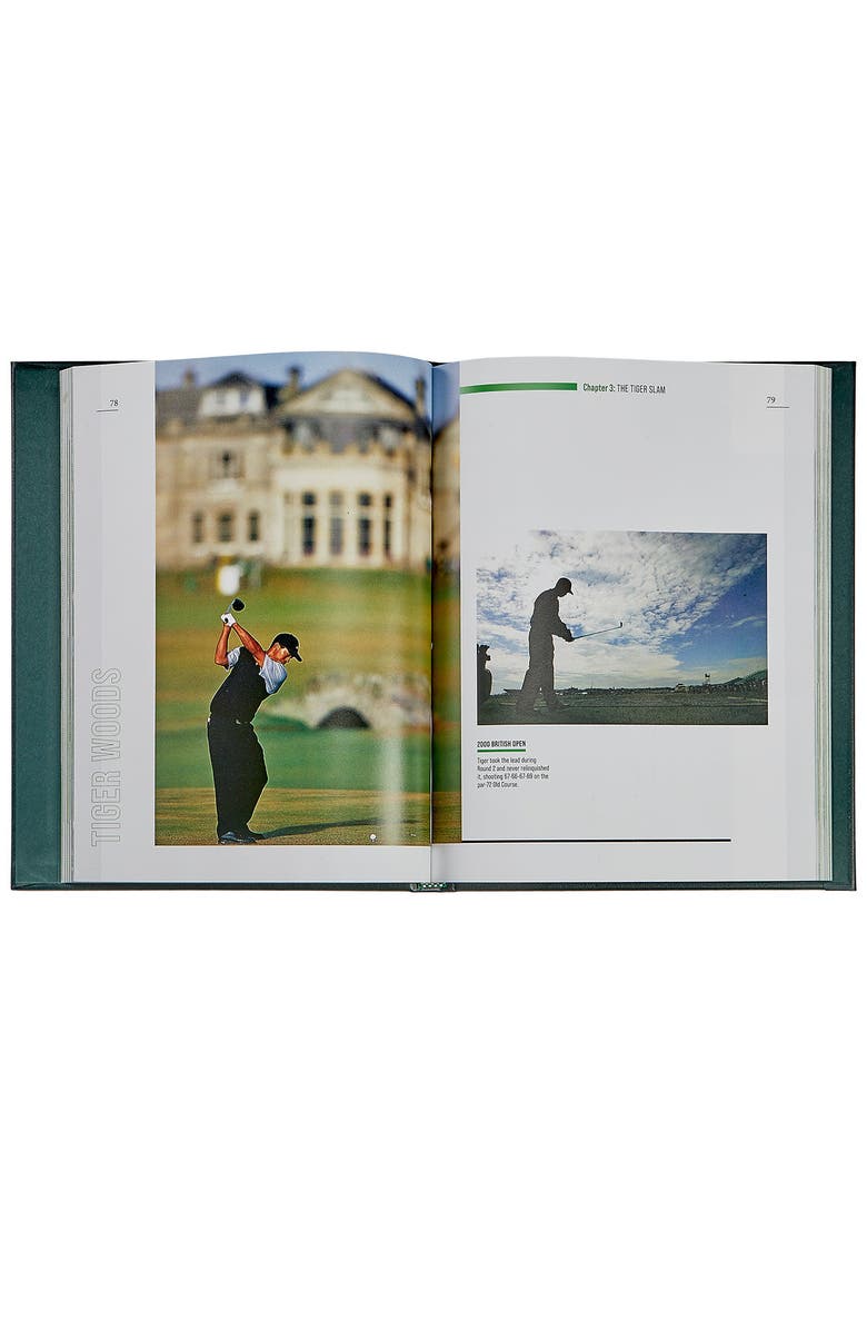 Graphic Image Tiger Woods Celebrating 25 Years on the PGA Tour Leather Edition, Alternate, color, Green