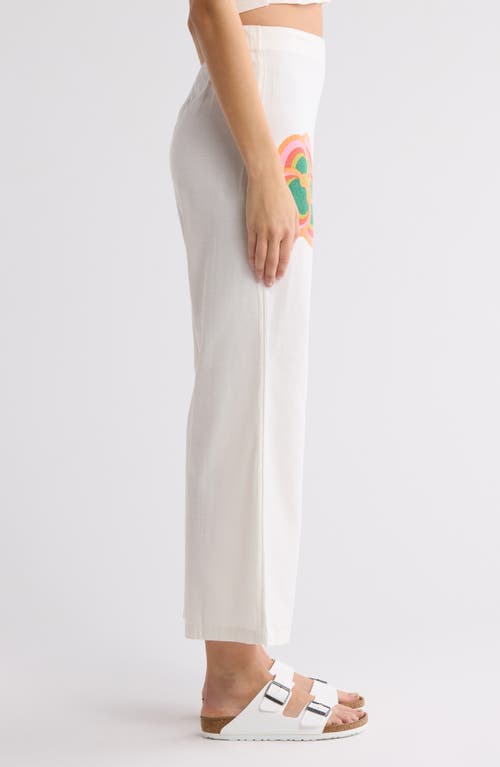 Billabong X Mami Wata Going Coastal Flare Pants In White
