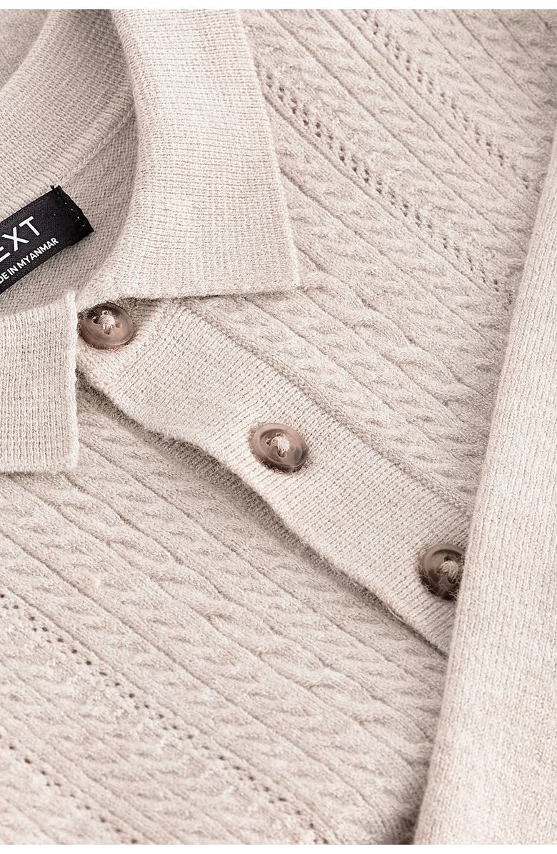 NEXT Kids' Polo Sweater, Alternate, color, Ivory