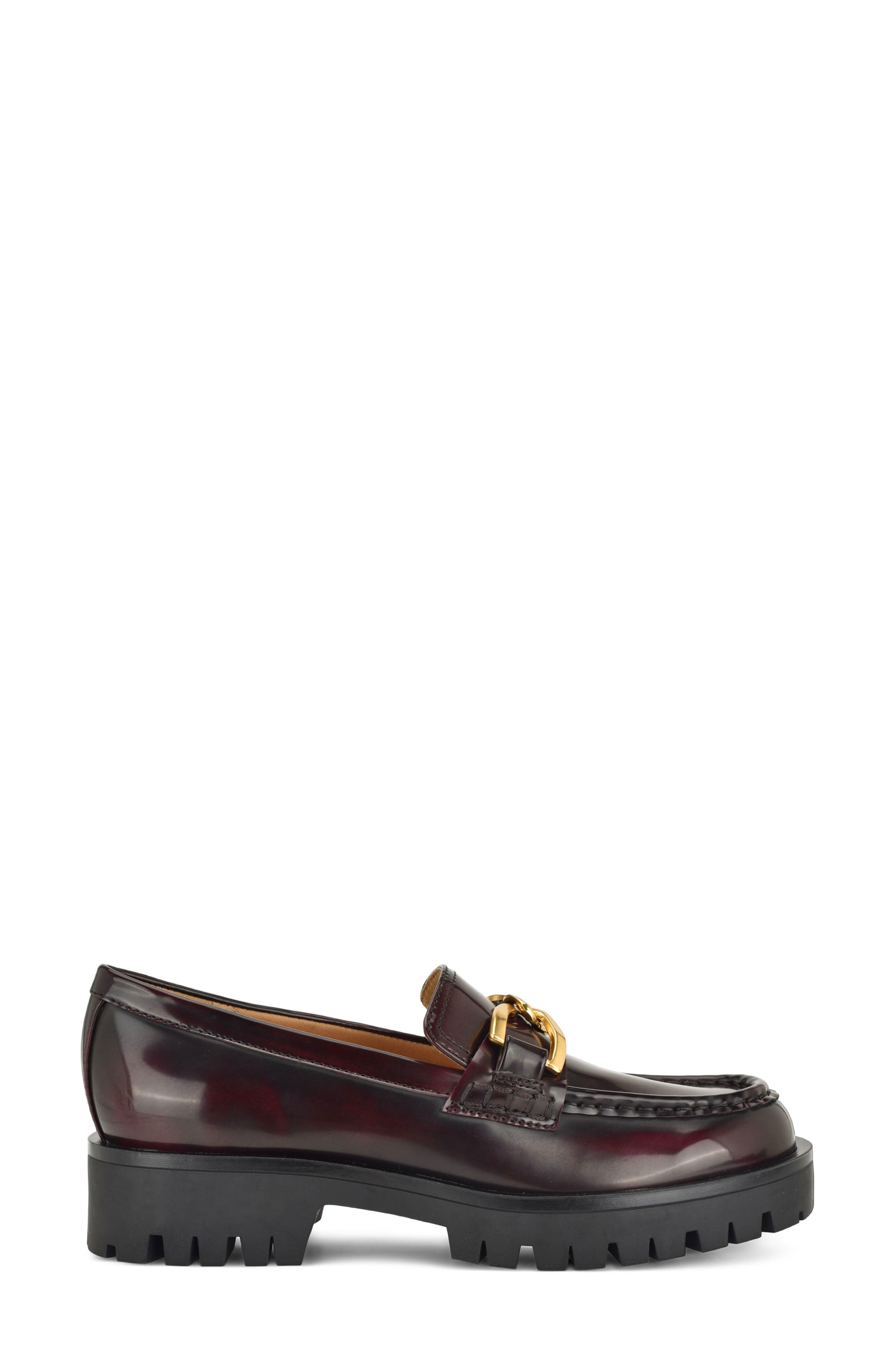 Gables Lug Loafer, Alternate, color, DARK RED
