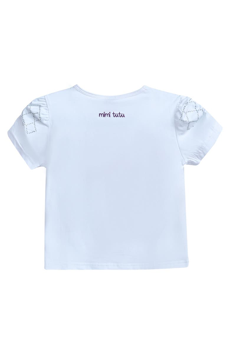 Mimi Tutu Flowers T-Shirt, Alternate, color, White