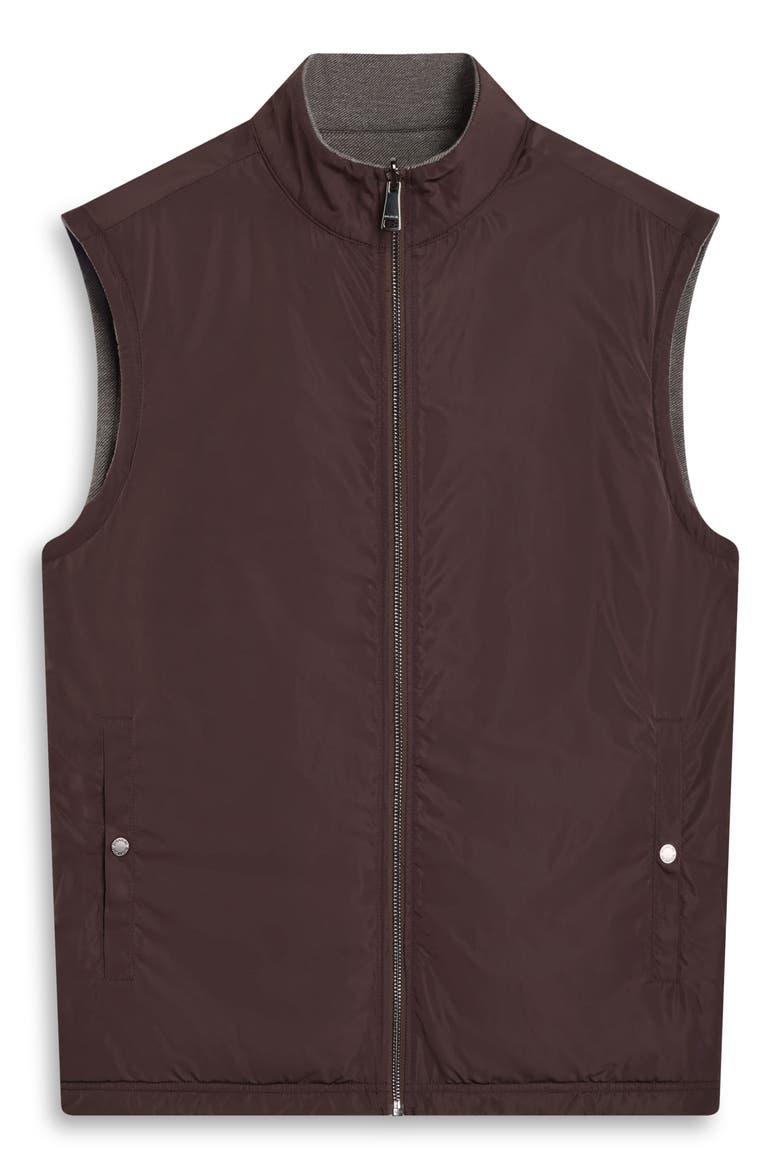 Reversible Knit Vest, Alternate, color, CHOCOLATE