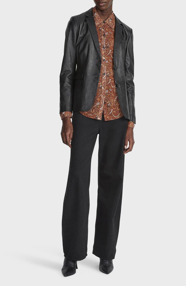 rag & bone Antonia Paisley Button-Up Shirt, Alternate, color, 