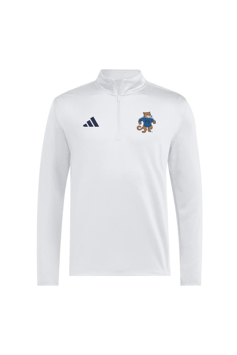 Men's adidas White Penn State Nittany Lions 2026 Sideline Ultimate365 Woven Quarter-Zip Pullover, Alternate, color, White
