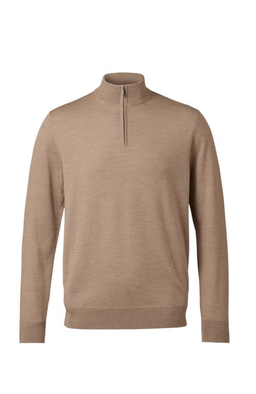 CHARLES TYRWHITT CHARLES TYRWHITT MERINO ZIP NECK LONG SLEEVE SWEATER