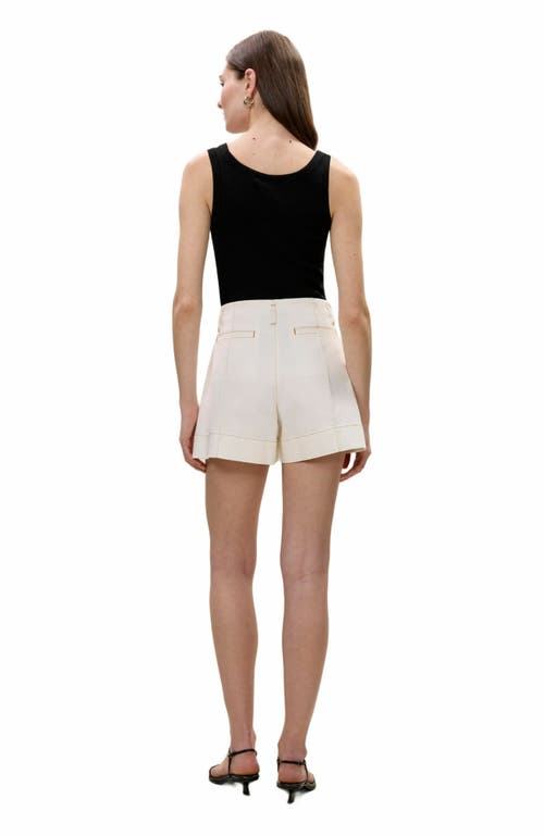 Rebecca Taylor Cora Denim Short In Eggshell Wash