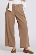 NYDJ Teresa Pleated High Ankle Waist Wide Leg Jeans