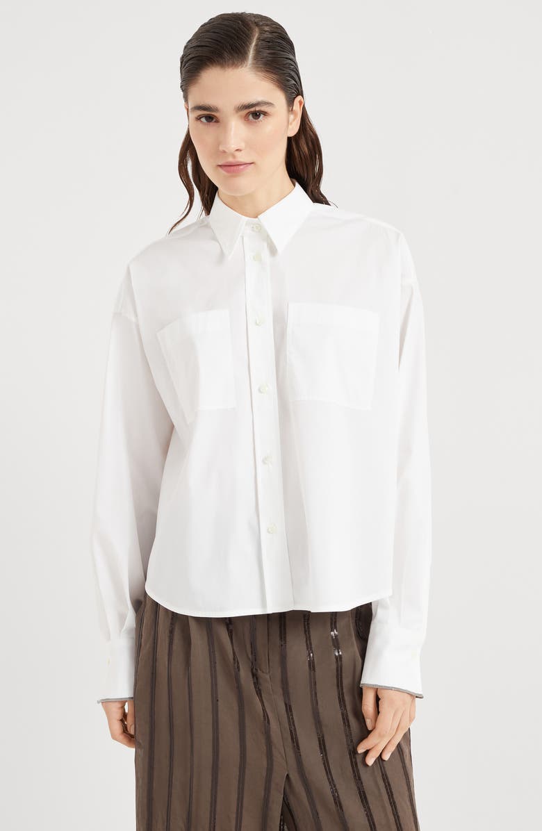 Brunello Cucinelli Shirt with monili, Alternate, color, 