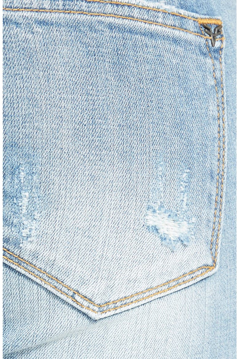 Distressed Skinny Jeans, Alternate, color, LIGHT WASH