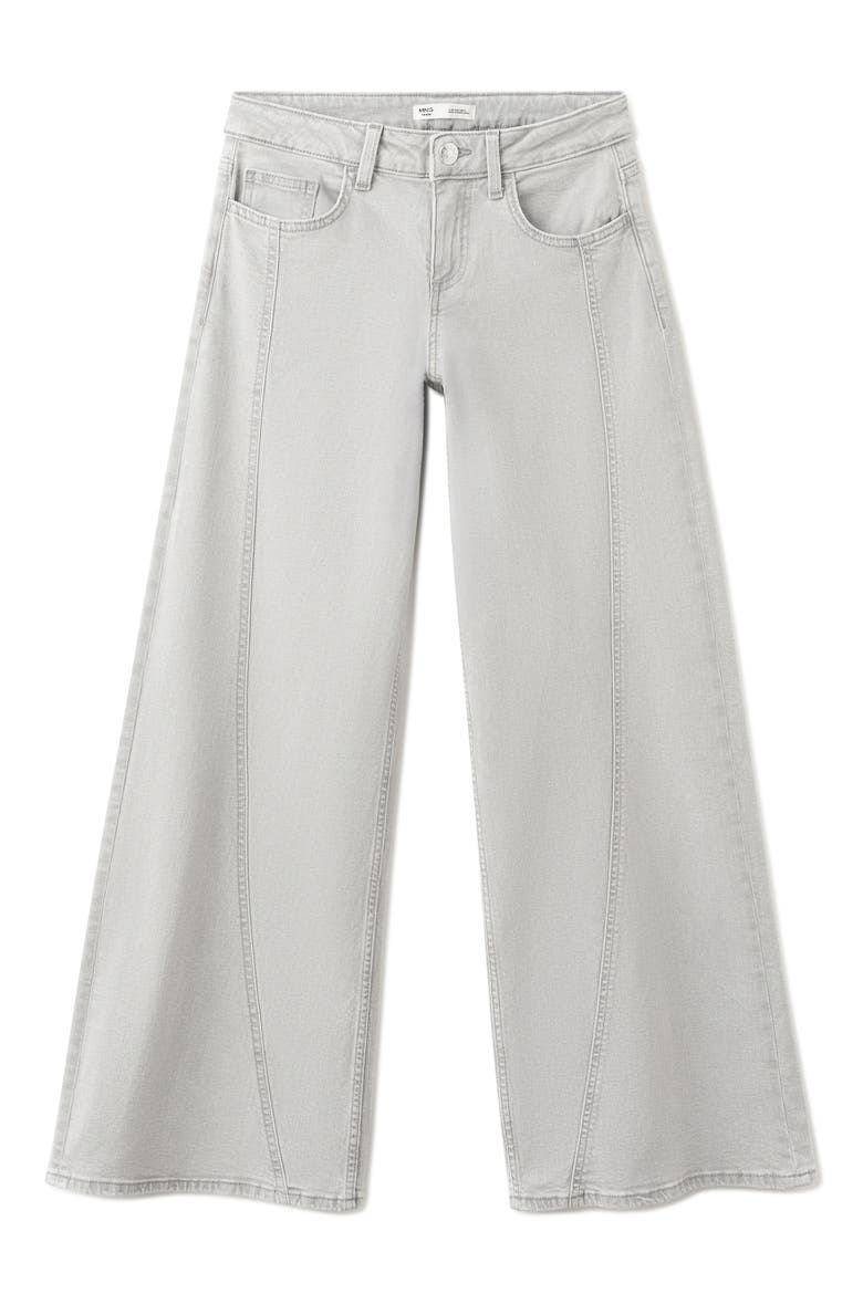 Low Waist Wide Leg Jeans, Alternate, color, DENIM GREY