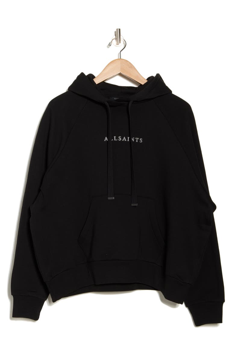 AllSaints Talon Cotton Pullover Hoodie, Alternate, color, 