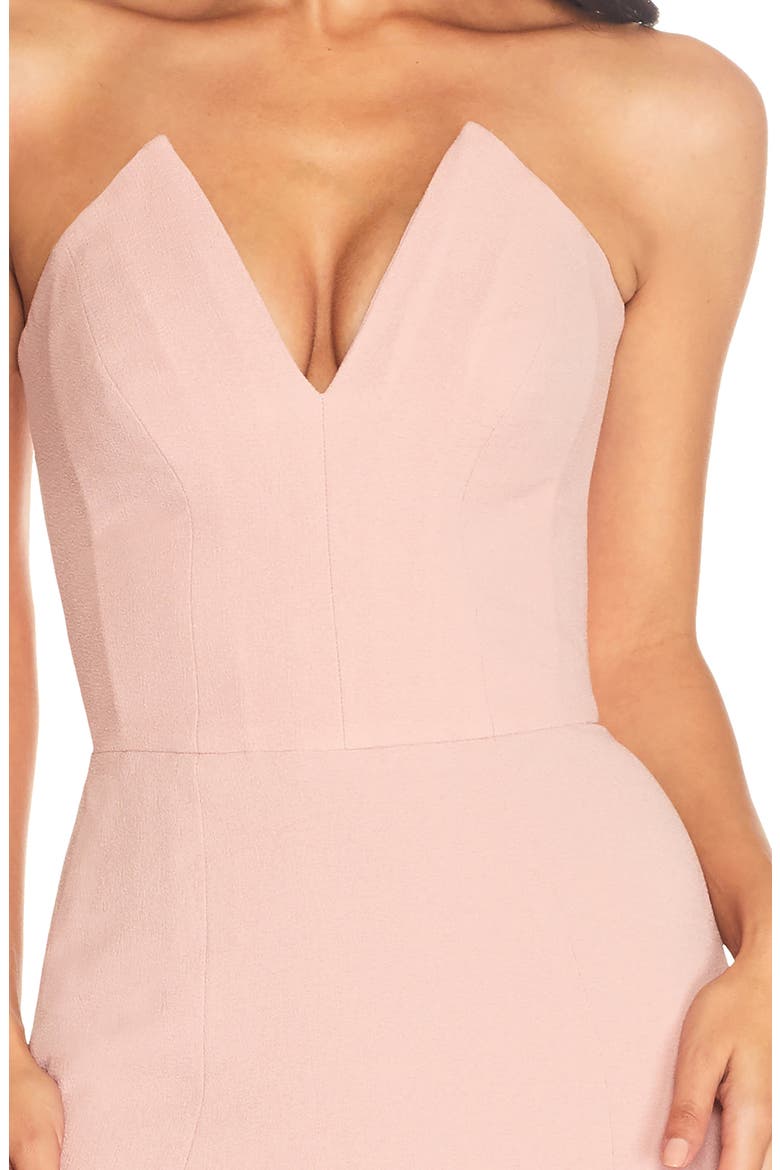 Fernanda Strapless Evening Gown, Alternate, color, BLUSH