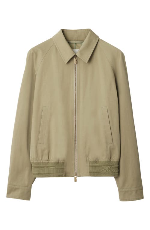 Burberry Harrington Cursive Hem Jacket In Skylark